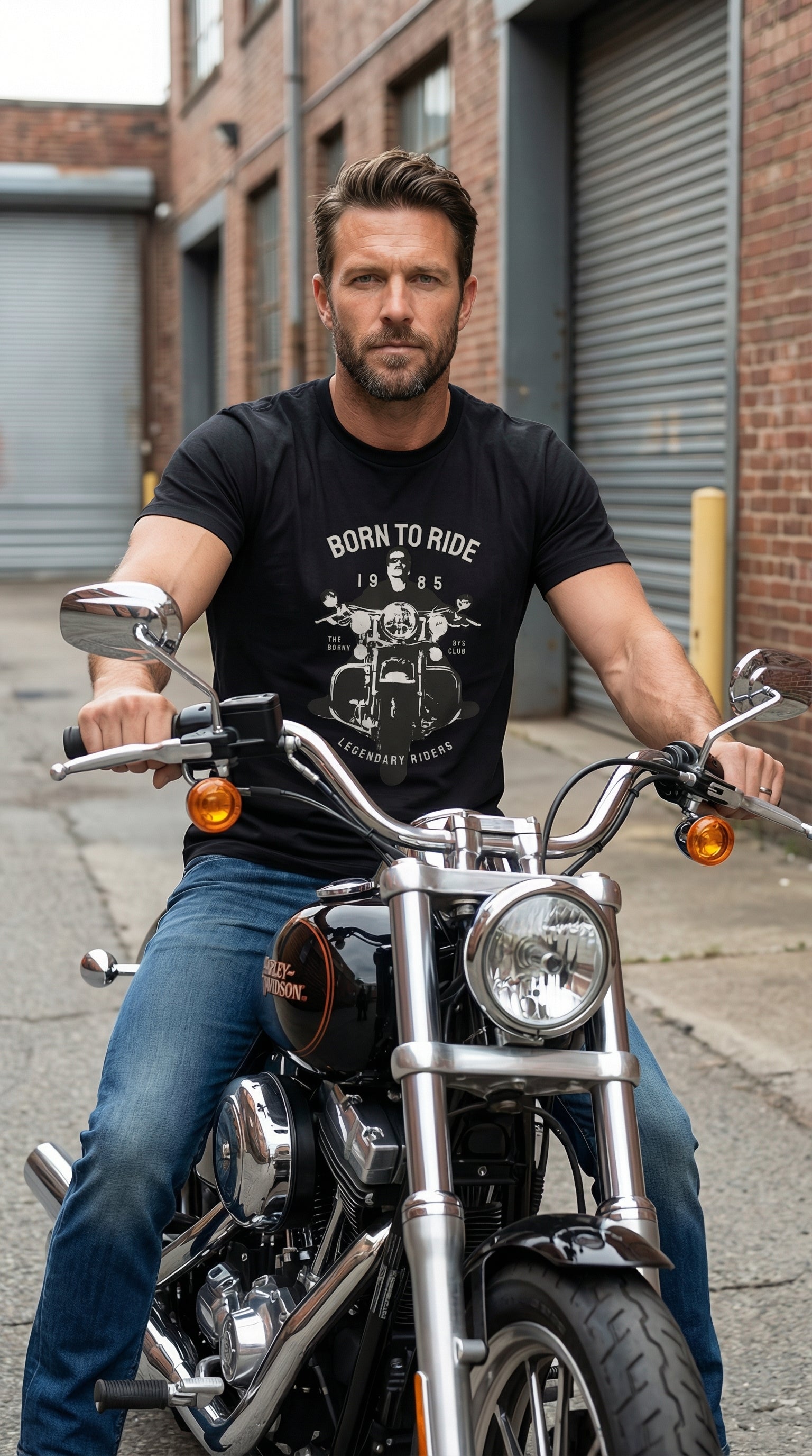 Born to ride, Built to last | Unisex Standard Crew T-Shirt