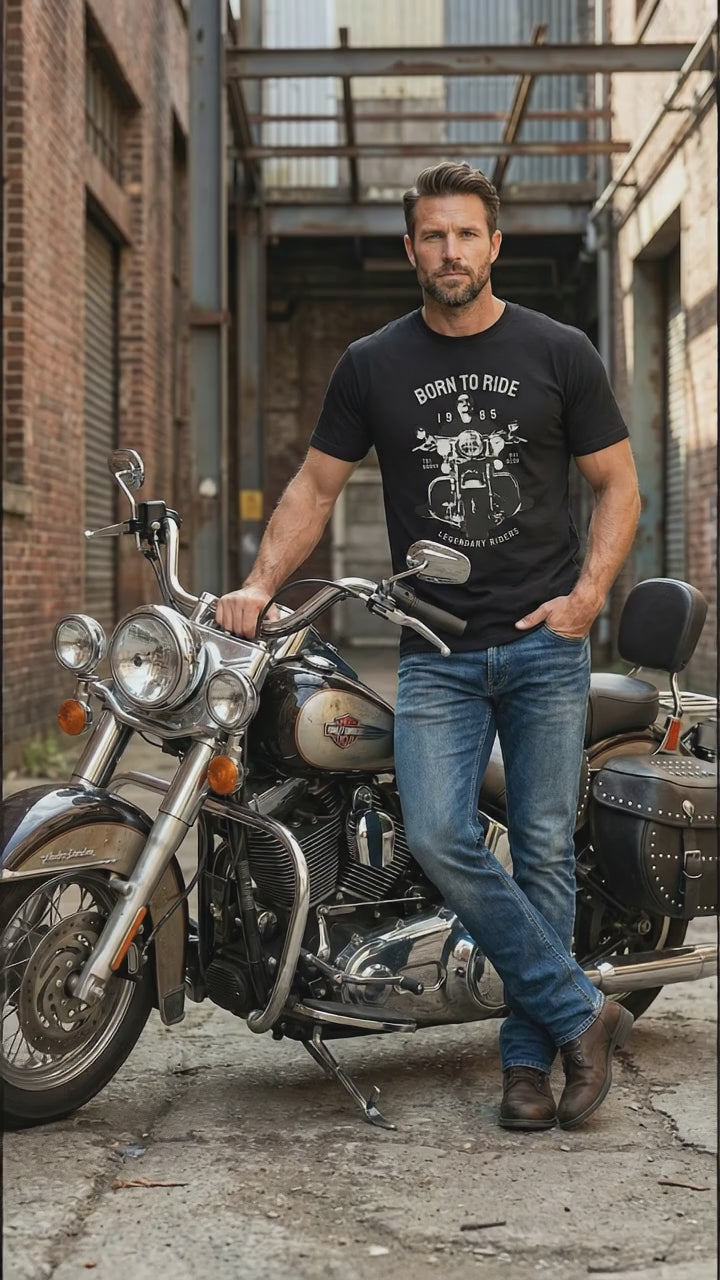 Born to ride, Built to last | Unisex Standard Crew T-Shirt